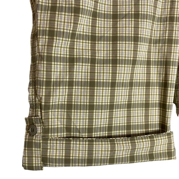 Lole Brown Yellow White Plaid Shorts Water Repellent Quick Dry Stretch 10 - Picture 7 of 16